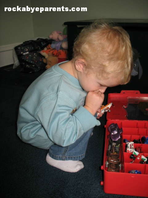 Looking at His Cars