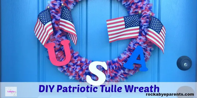 4th of July Tulle Wreath