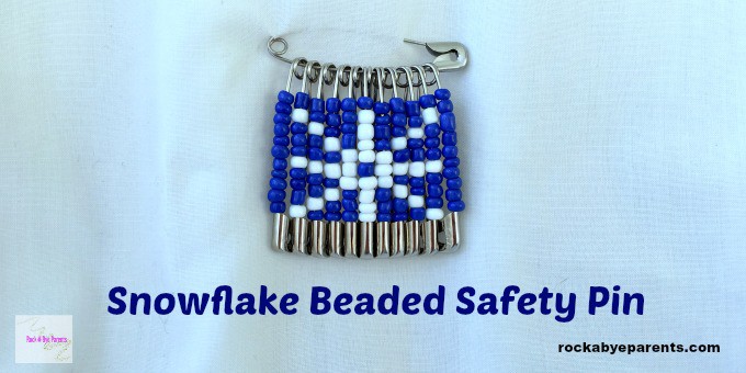 Snowflake Safety Pin Design