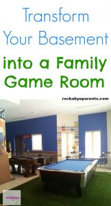 Transform Your Basement into a Family Game Room